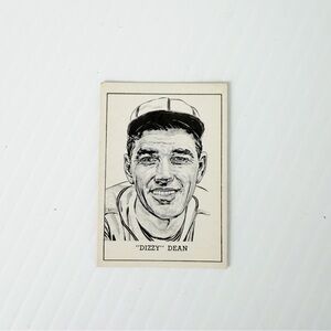Vintage 1950 Callahan Hall of Fame Dizzy Dean Baseball Trading Card